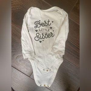 Best Little Sister Onesie